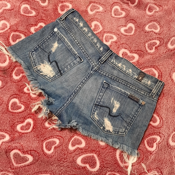 7 All of Mankind Denim Shorts - Picture 2 of 6